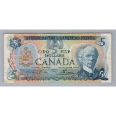 CANADA 1979 BILLETE DE 5 DOLARES